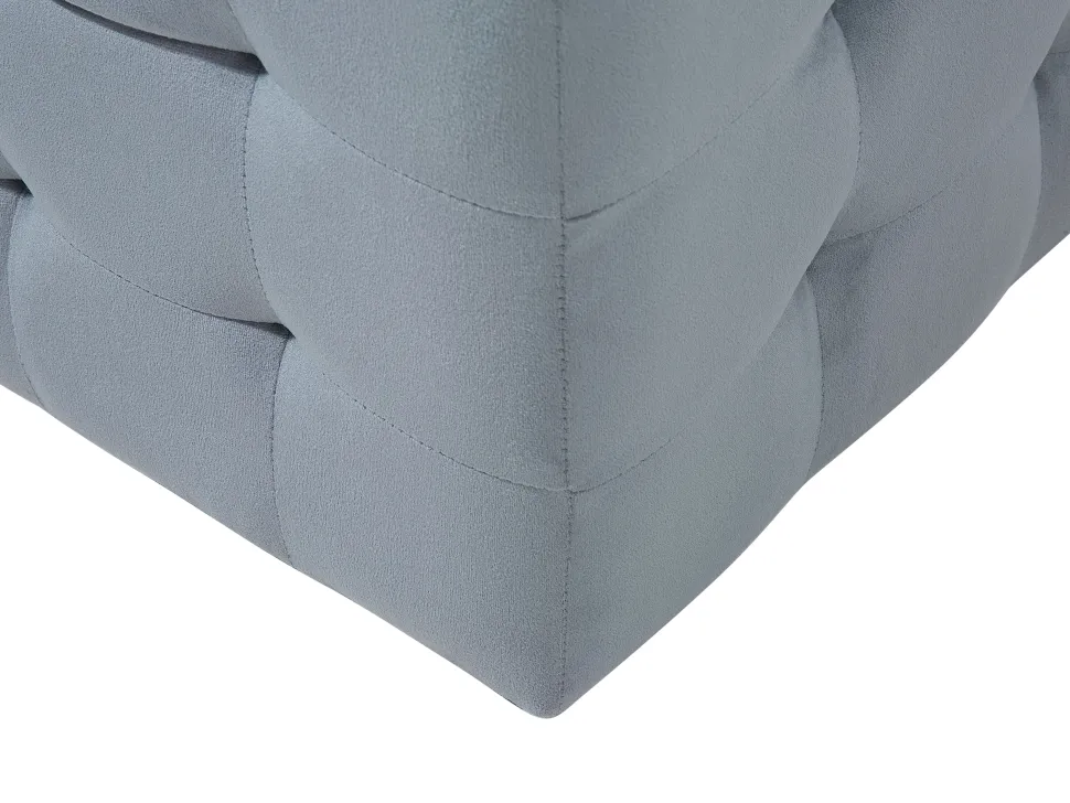 Hocker Mit Stauraum Samtstoff Grau Michigan