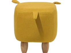 Hocker Polsterbezug Gelb Piggy
