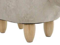 Hocker Polsterbezug Mit Stauraum Hellgrau Triceratops