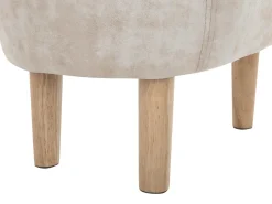 Hocker Polsterbezug Mit Stauraum Beige Reindeer