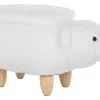 Hocker Polsterbezug Mit Stauraum Weis Bear