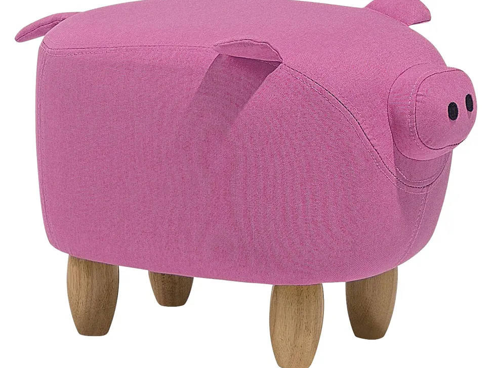 Hocker Polsterbezug Rosa Piggy