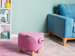 Hocker Polsterbezug Rosa Piggy