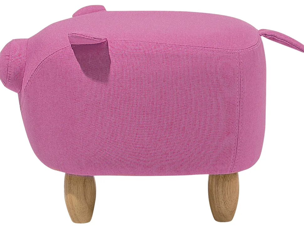Hocker Polsterbezug Rosa Piggy