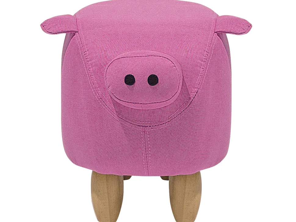 Hocker Polsterbezug Rosa Piggy