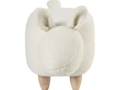 Hocker Polsterbezug Weis Bunny