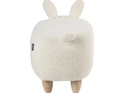 Hocker Polsterbezug Weis Bunny
