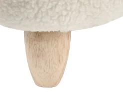 Hocker Polsterbezug Weis Bunny