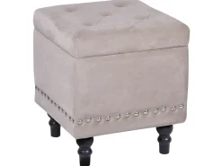 Hocker Samtstoff Mit Stauraum Lachsrosa Loretto