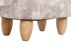 Hocker Samtstoff Mit Stauraum Beige Doggy