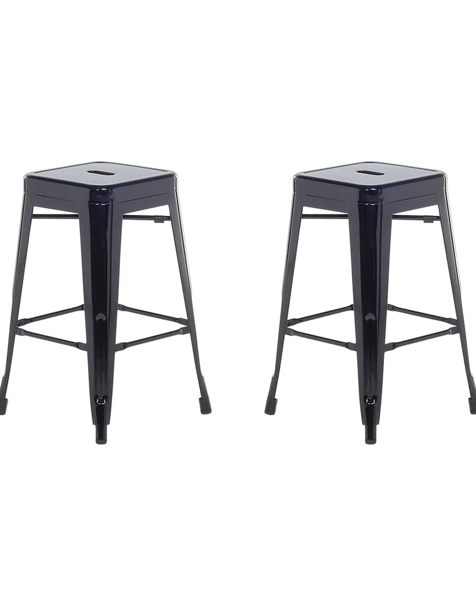 Hocker Schwarz Hohe 60 Cm 2Er Set Cabrillo