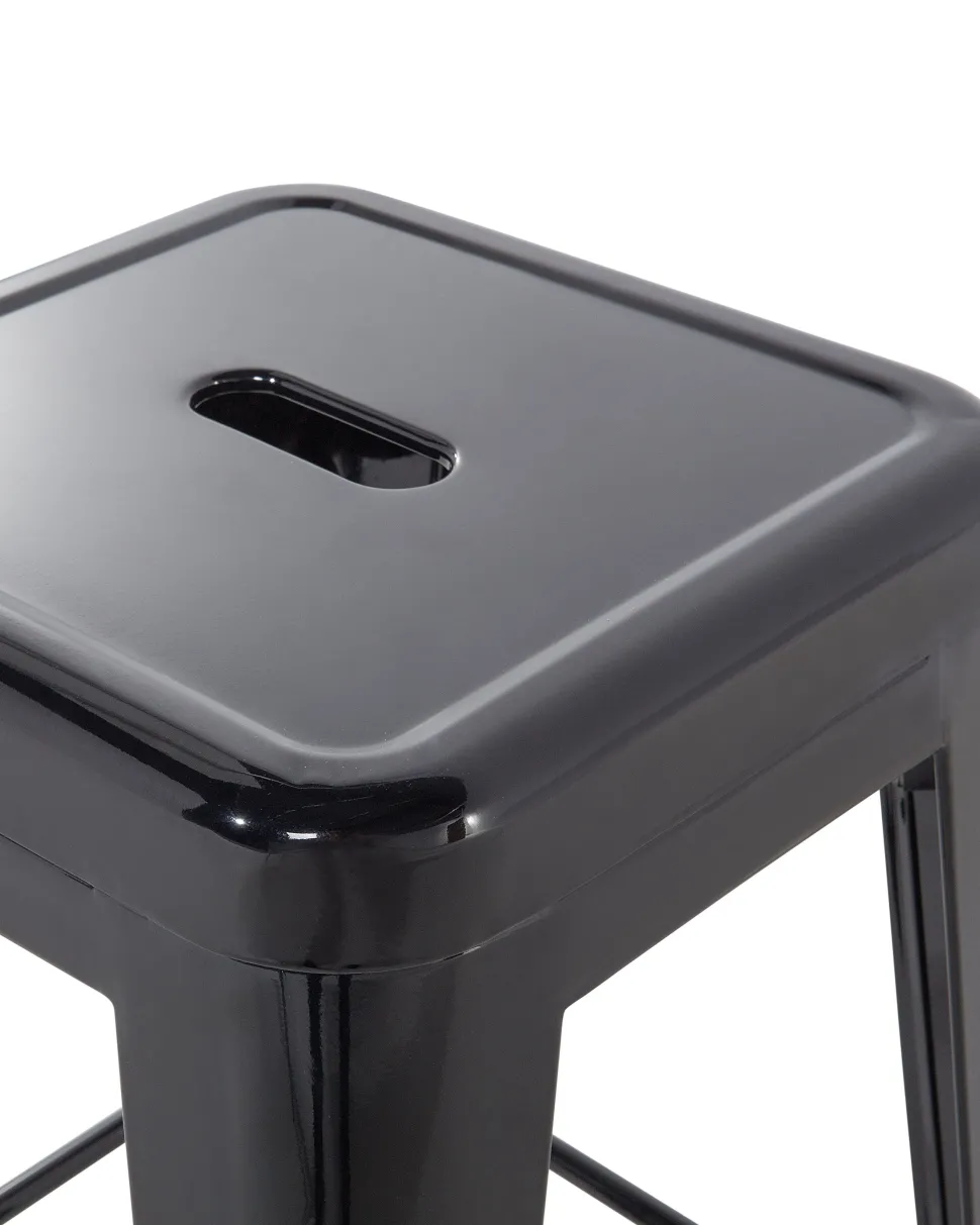Hocker Schwarz Hohe 60 Cm 2Er Set Cabrillo
