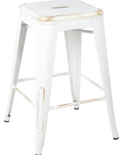 Hocker Weis-Gold Hohe 60 Cm 2Er Set Cabrillo