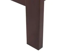 Holzbett Dunkelbraun Lattenrost 180 X 200 Cm Carnac