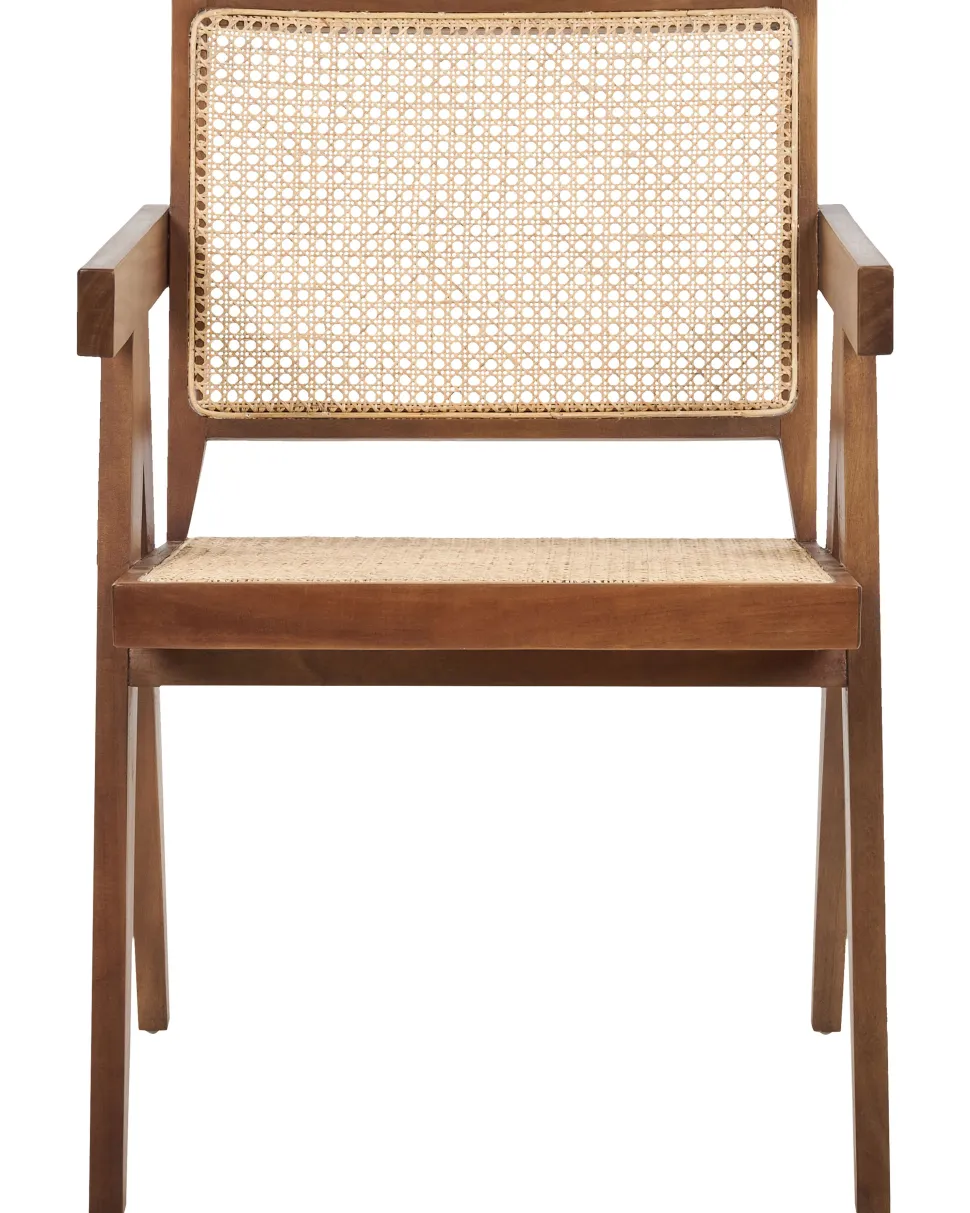 Holzstuhl Mit Rattangeflecht Helles Holz / Braun Westbrook