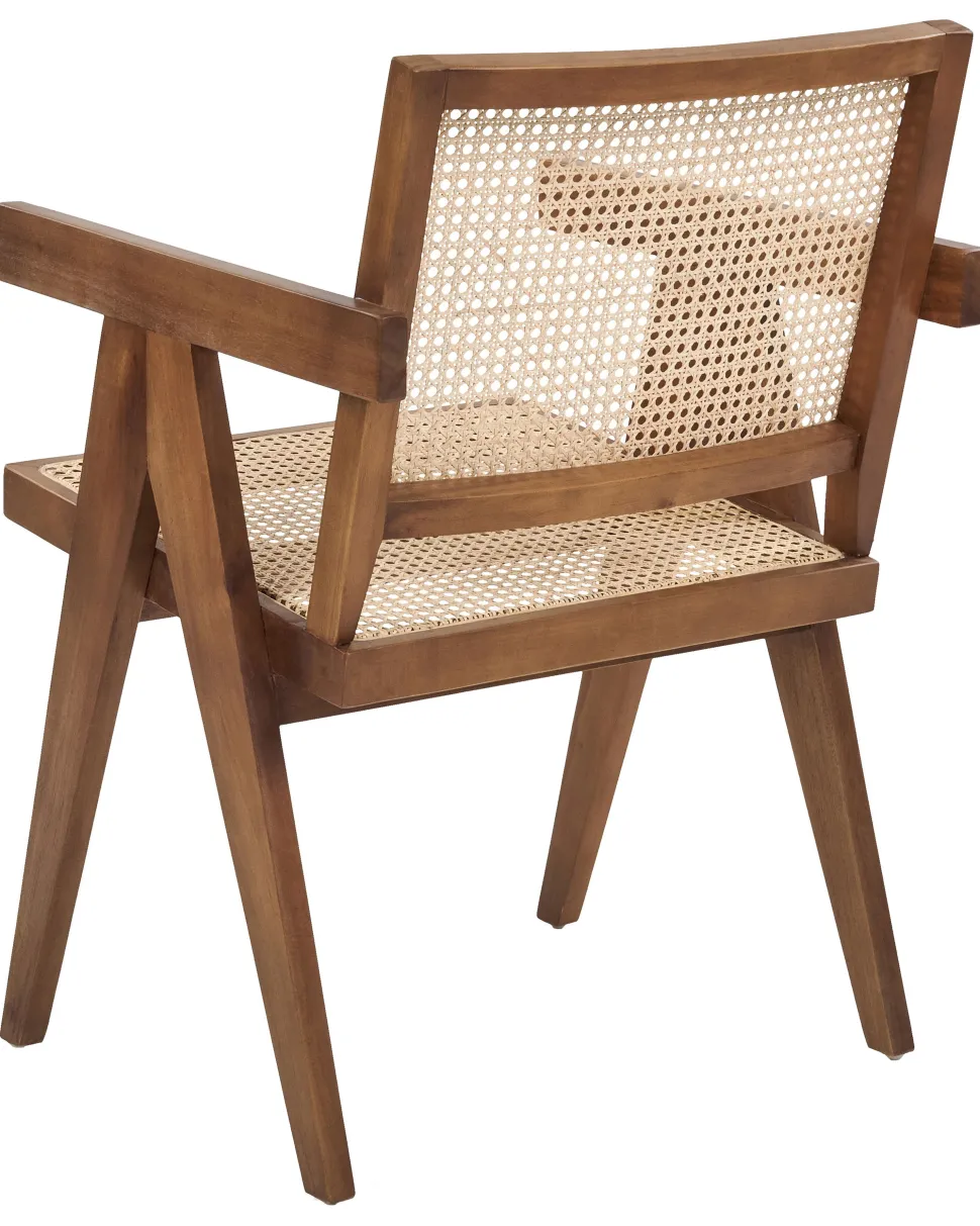 Holzstuhl Mit Rattangeflecht Helles Holz / Braun Westbrook