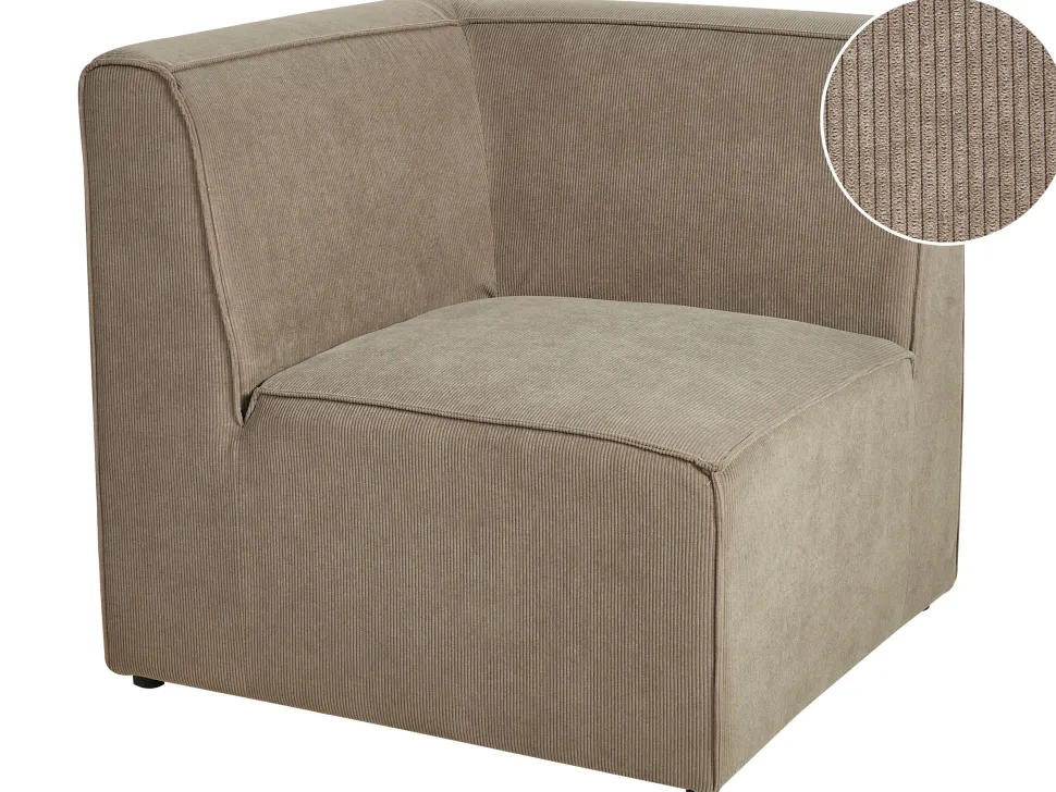 Jumbo Cord Corner Section Taupe Lemvig