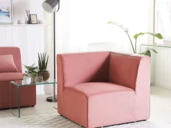 Jumbo Cord Corner Section Pink Lemvig