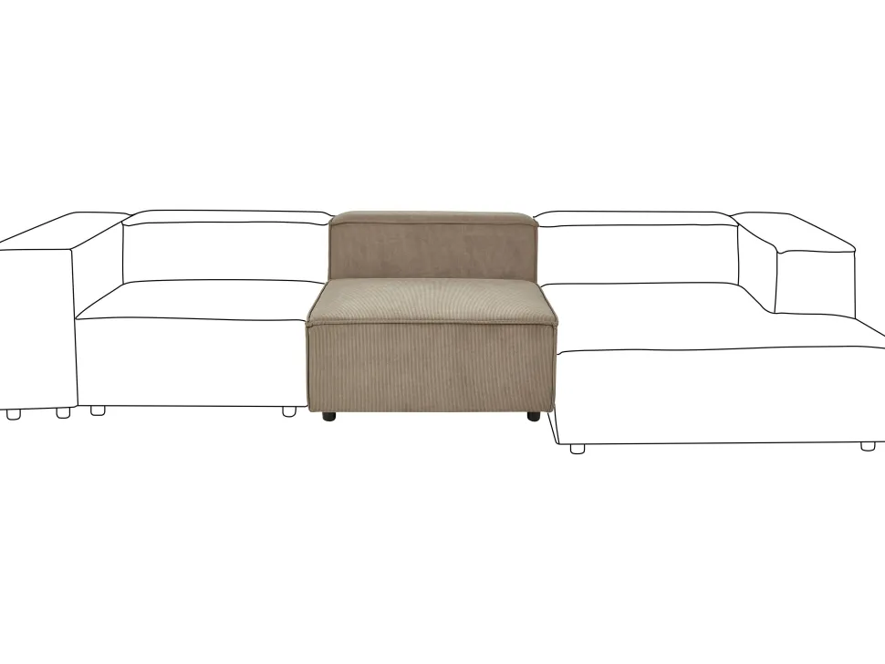 Jumbo Cord 1-Seat Section Brown Aprica