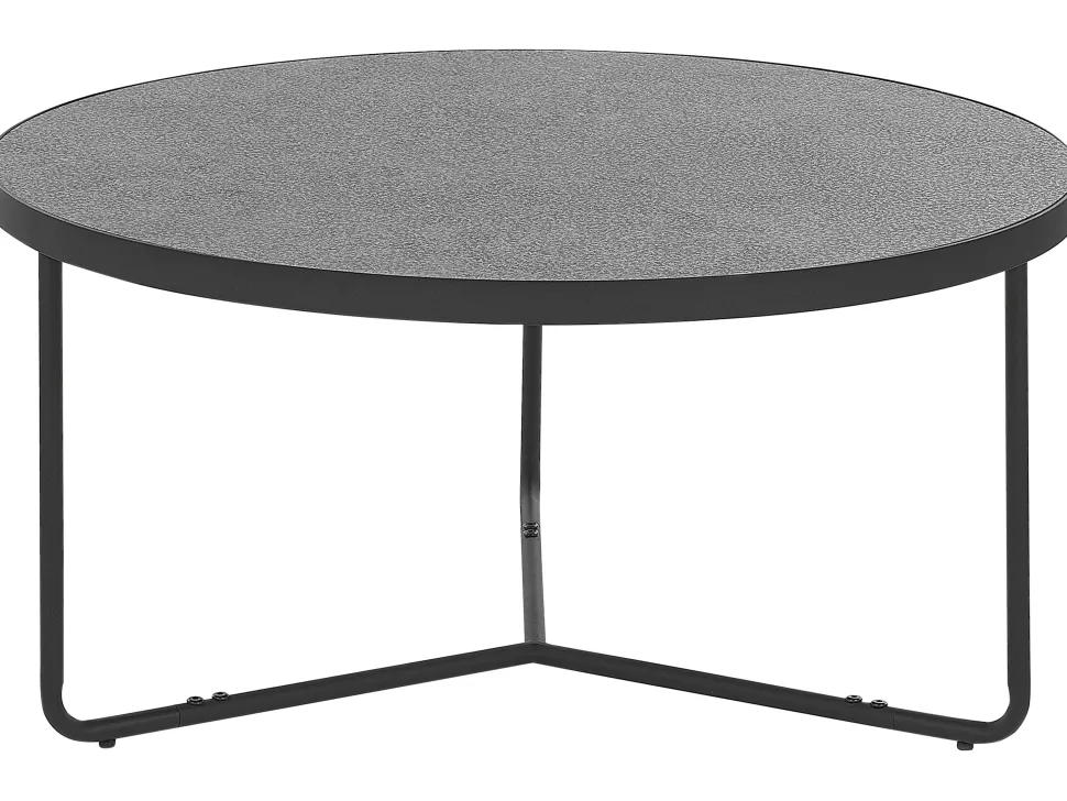 Kaffeetisch Grau / Schwarz 80 Cm Melody Gros