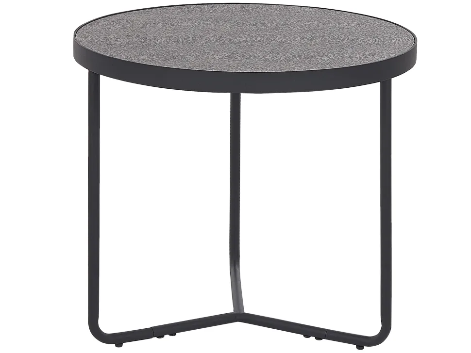 Kaffeetisch Grau / Schwarz 50 Cm Melody Klein