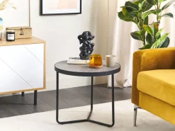 Kaffeetisch Grau / Schwarz 50 Cm Melody Klein