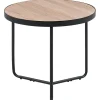 Kaffeetisch Heller Holzfarbton / Schwarz 50 Cm Melody Klein