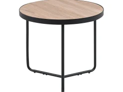Kaffeetisch Heller Holzfarbton / Schwarz 50 Cm Melody Klein
