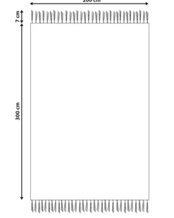 Kelim Teppich Baumwolle Mehrfarbig 200 X 300 Cm Geometrisches Muster Kurzflor Garni