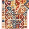 Kelim Teppich Wolle Mehrfarbig 160 X 230 Cm Abstraktes Muster Kurzflor Vanashen