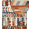 Kelim Teppich Wolle Mehrfarbig 160 X 230 Cm Geometrisches Muster Kurzflor Kaghsi