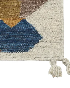 Kelim Teppich Wolle Mehrfarbig 160 X 230 Cm Patchwork Kurzflor Arzakan