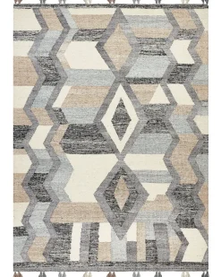 Kelim Teppich Wolle Mehrfarbig 160 X 230 Cm Geometrisches Muster Kurzflor Aygezard