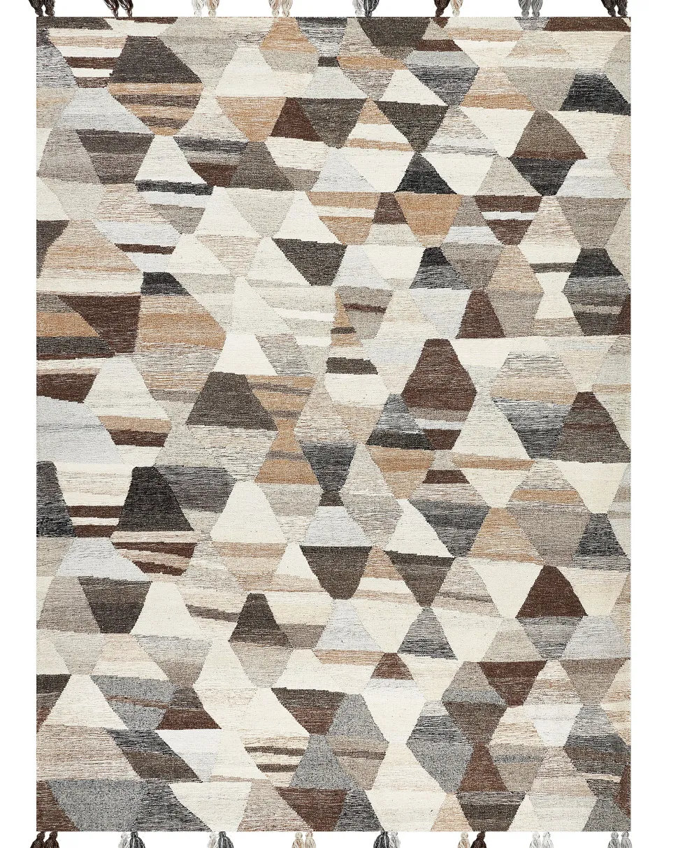 Kelim Teppich Wolle Mehrfarbig 160 X 230 Cm Patchwork Kurzflor Argavand