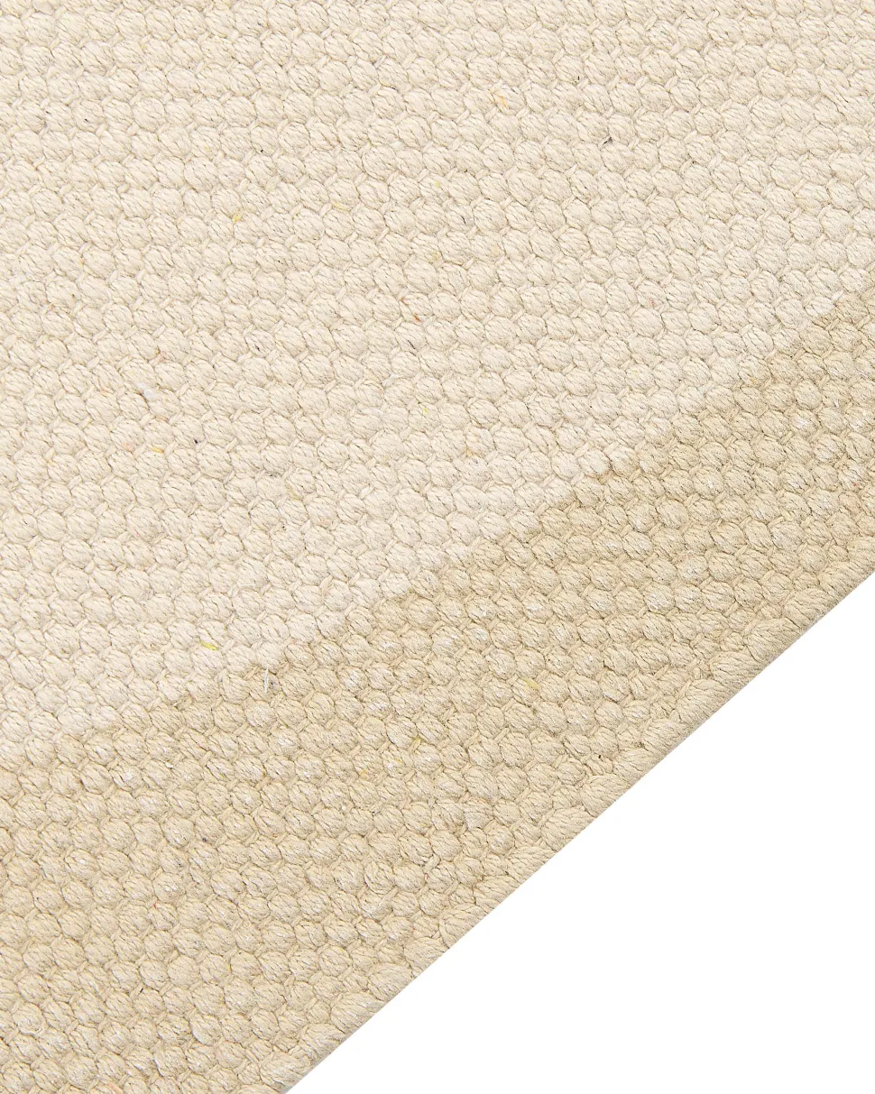 Kinderteppich Baumwolle Beige 80 X 150 Cm Barenmotiv Simau
