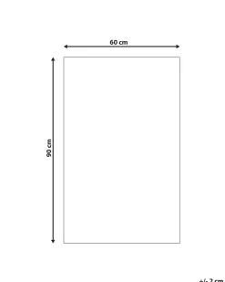 Kinderteppich Baumwolle Gelb 60 X 90 Cm Tigermuster Kurzflor Ranchi