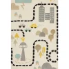 Kinderteppich Baumwolle Mehrfarbig 80 X 150 Cm Abstraktes Muster Sazak
