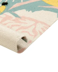 Kinderteppich Baumwolle Mehrfarbig 80 X 150 Cm Tiermotiv Tutut