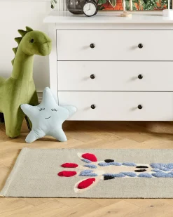 Kinderteppich Baumwolle Mehrfarbig 80 X 150 Cm Giraffenmotiv Sakubo