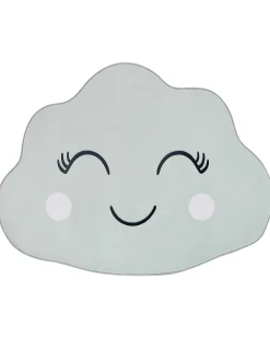 Kinderteppich Mintgrun 90 X 120 Cm Wolkenmotiv Kurzflor Cumulus