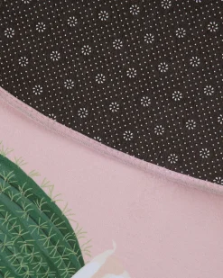 Kinderteppich Rosa 120 Cm Kaktus-Muster Kurzflor Eldivan