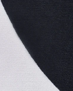 Kinderteppich Schwarz / Weis 120 Cm Pandamotiv Kurzflor Panda