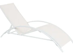 Klappbare Gartenliege Stahl Beige Gaeta