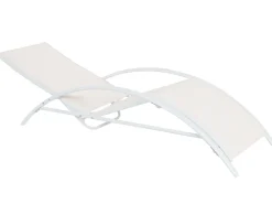 Klappbare Gartenliege Stahl Beige Gaeta