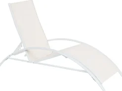 Klappbare Gartenliege Stahl Beige Gaeta