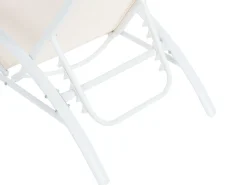 Klappbare Gartenliege Stahl Beige Gaeta