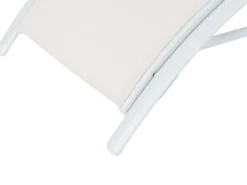 Klappbare Gartenliege Stahl Beige Gaeta