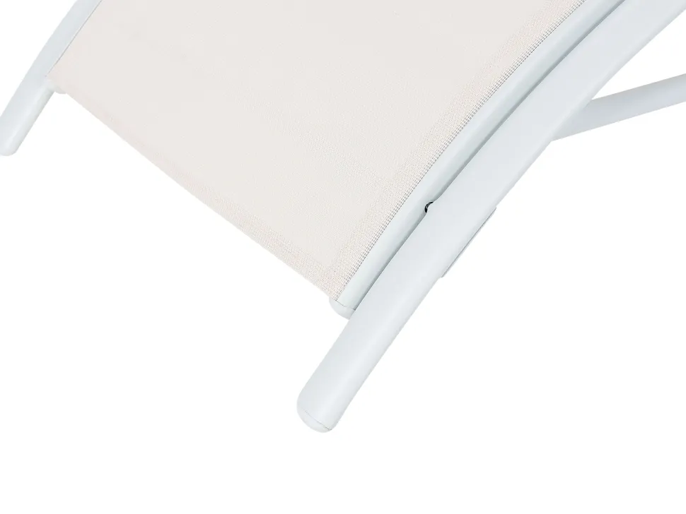 Klappbare Gartenliege Stahl Beige Gaeta