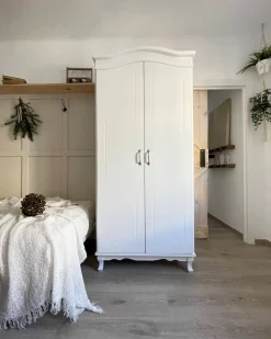 Kleiderschrank Weis 2 Turen Cammin