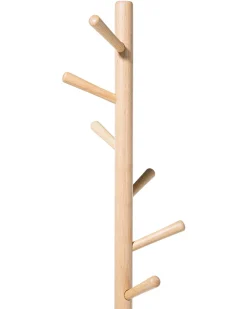 Kleiderstander Kiefernholz / Metall Hellbraun / Weis 170 Cm Aubum